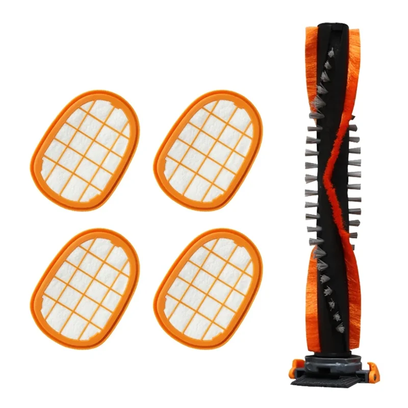 KEOL-para FC6822 FC6823 FC6827 FC6908 FC6906 FC6904 FC6720 piezas de recambio de aspiradora-filtro HEPA 5 uds cepillo de rodillo