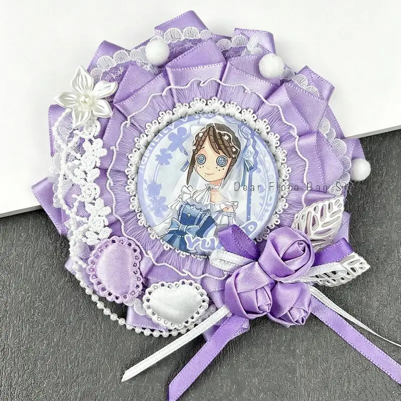 Niedliche Schleifenrosette Itabag Abzeichenständer Handgemachtes DIY 55-60mm Pin-Tablett-Basis Anime-Abzeichen ‌ Halter für Itabag-Dekorationseinsatz-Zubehör – Detail 5