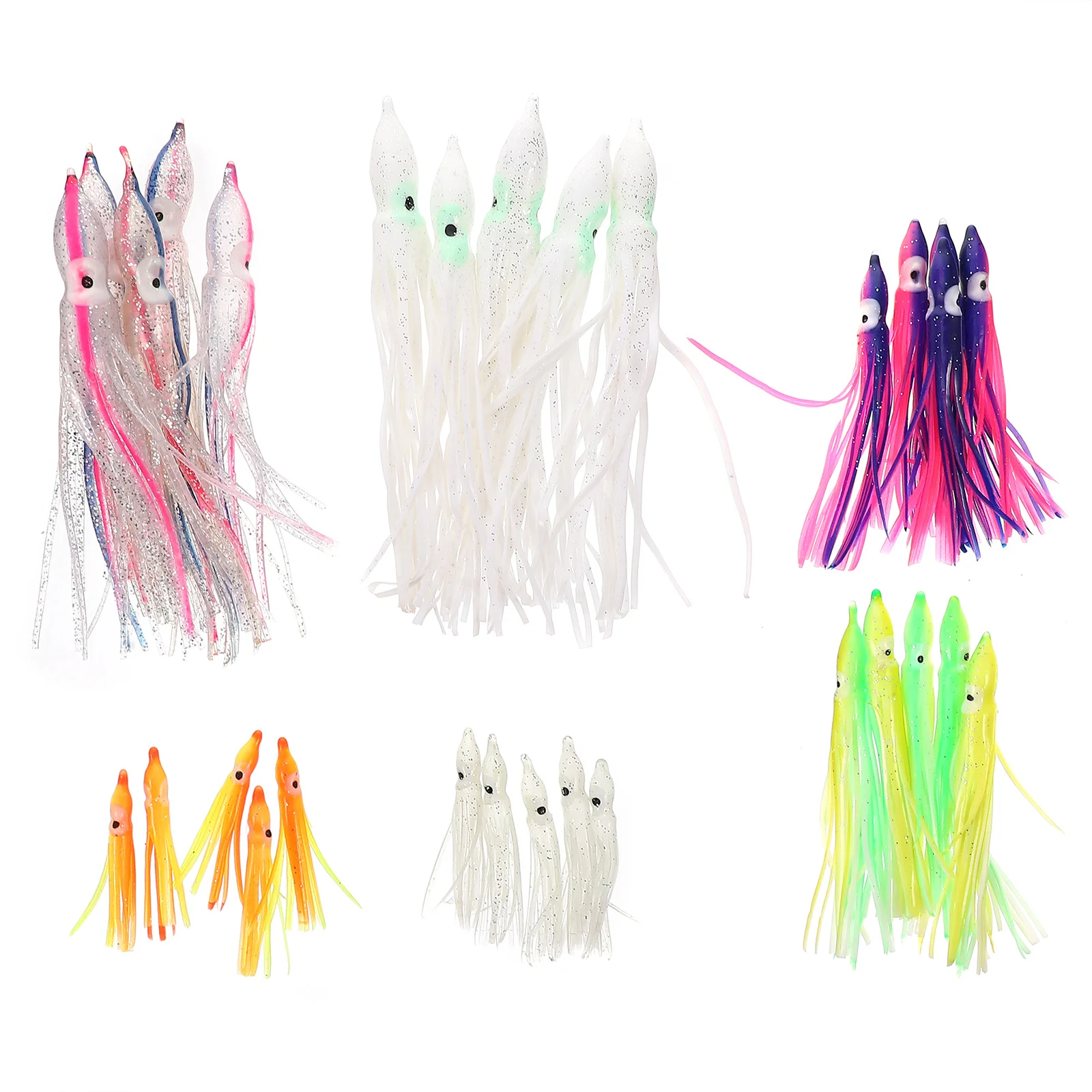 

30 Pcs Freshwater Lures Artificial Octopus Bait Simulation Fishing Lifelike Sea Baits Bass Swimbaits