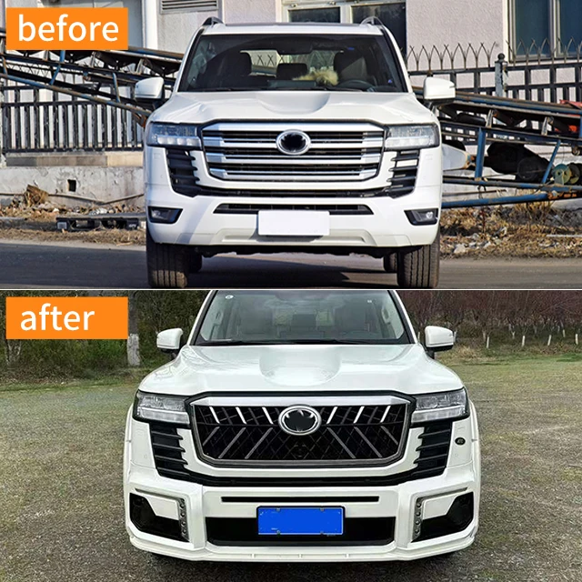 

Подходит для Land Cruiser LC300, обновленный комплект для обзора корпуса WALD, модификация решетки, передний и задний бампер в сборе
