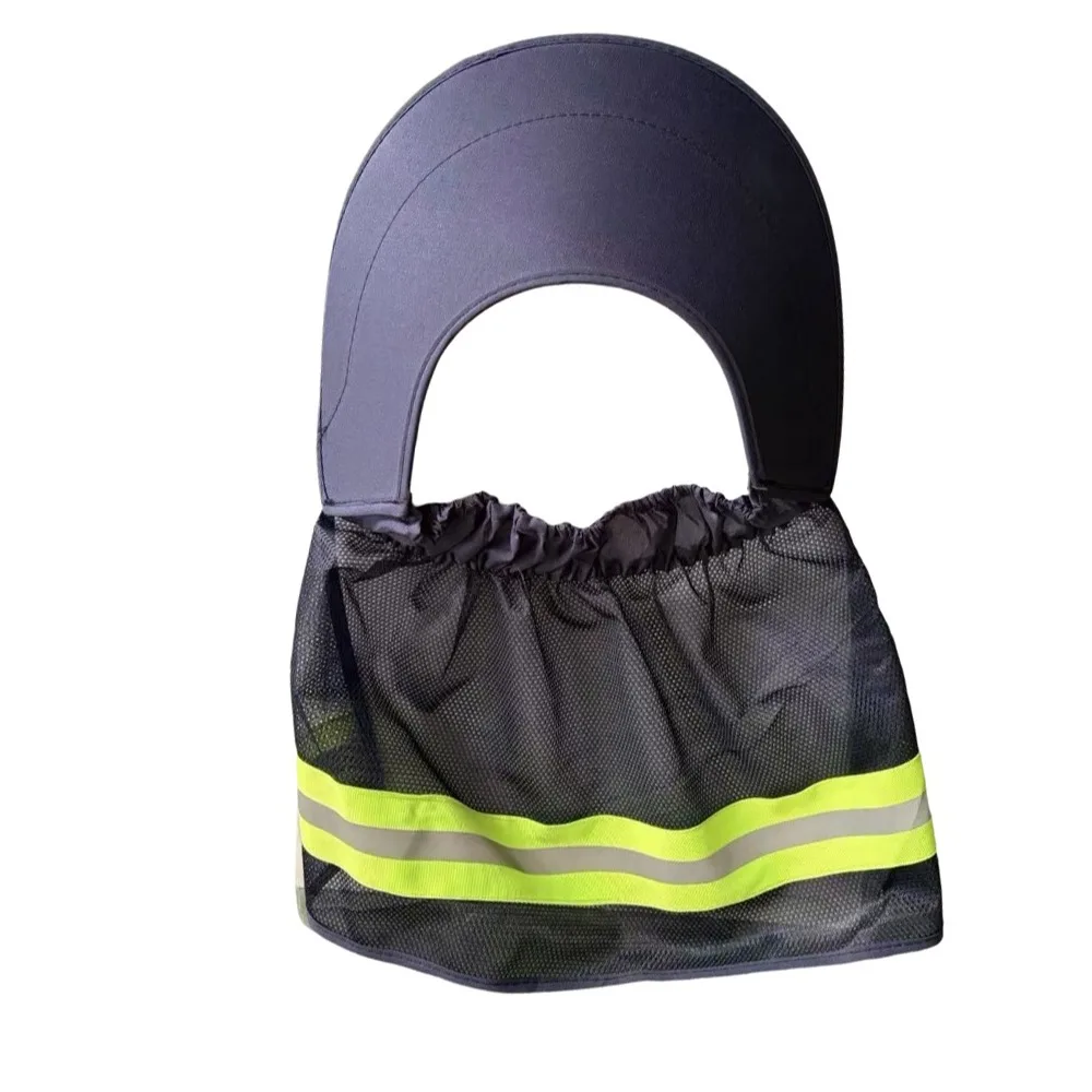 Mesh Hard Hat Sun Shield Breathable Reflective Stripe Reflective Cap Cover UV Protection Neck Shield Helmets
