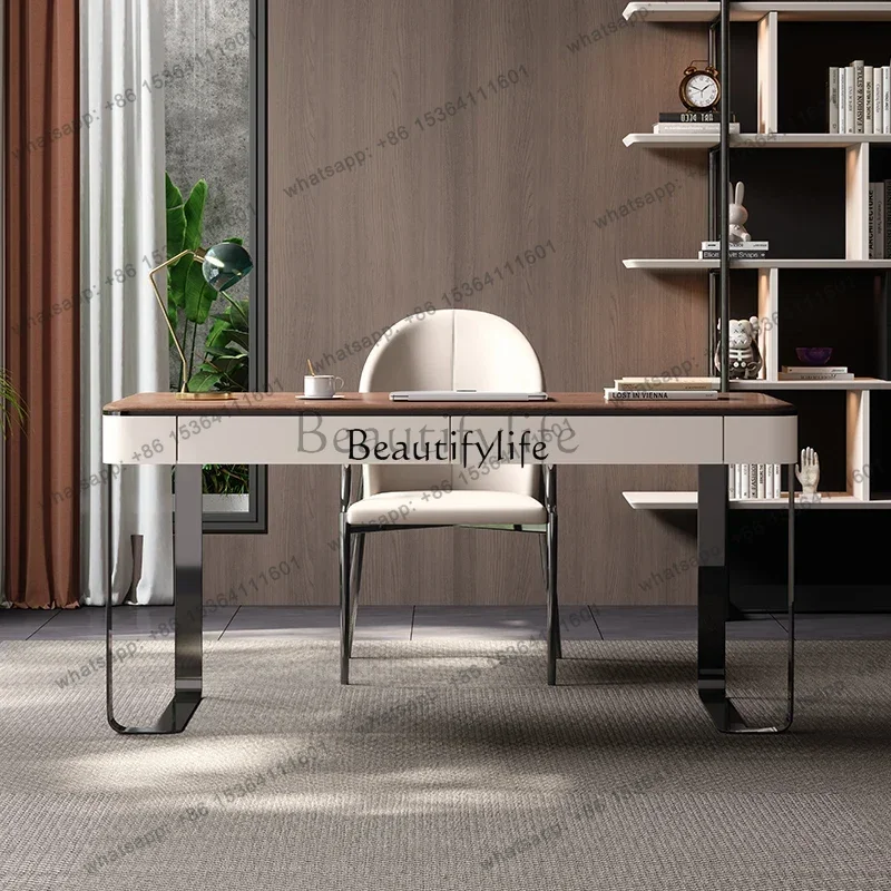 

Стол из массива орехового дерева FG28*Walnut, роскошный современный дизайнерский итальянский минималистичный премиум-класса для дома.