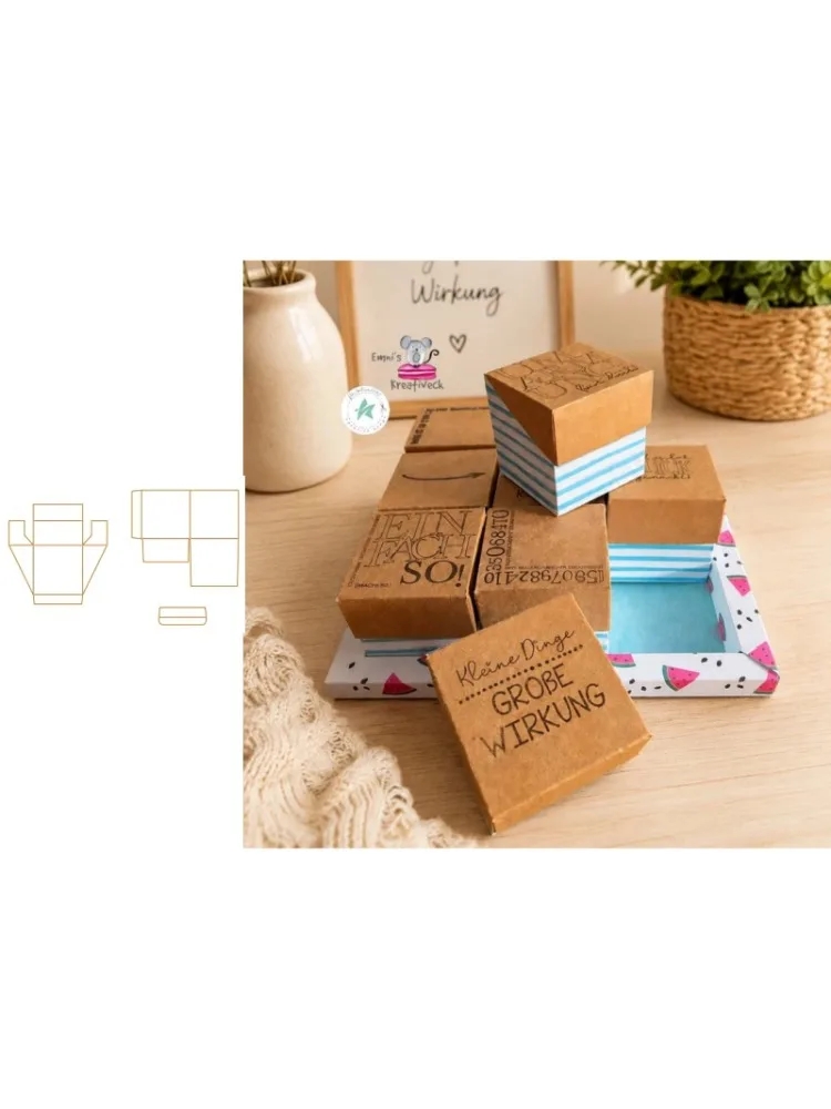 Neues Produkt Vorverkauf Box Eltern-Kind Stanzformen und Stempel DIY Scrapbook Album Dekoration Geprägtes Papierkarten-Set