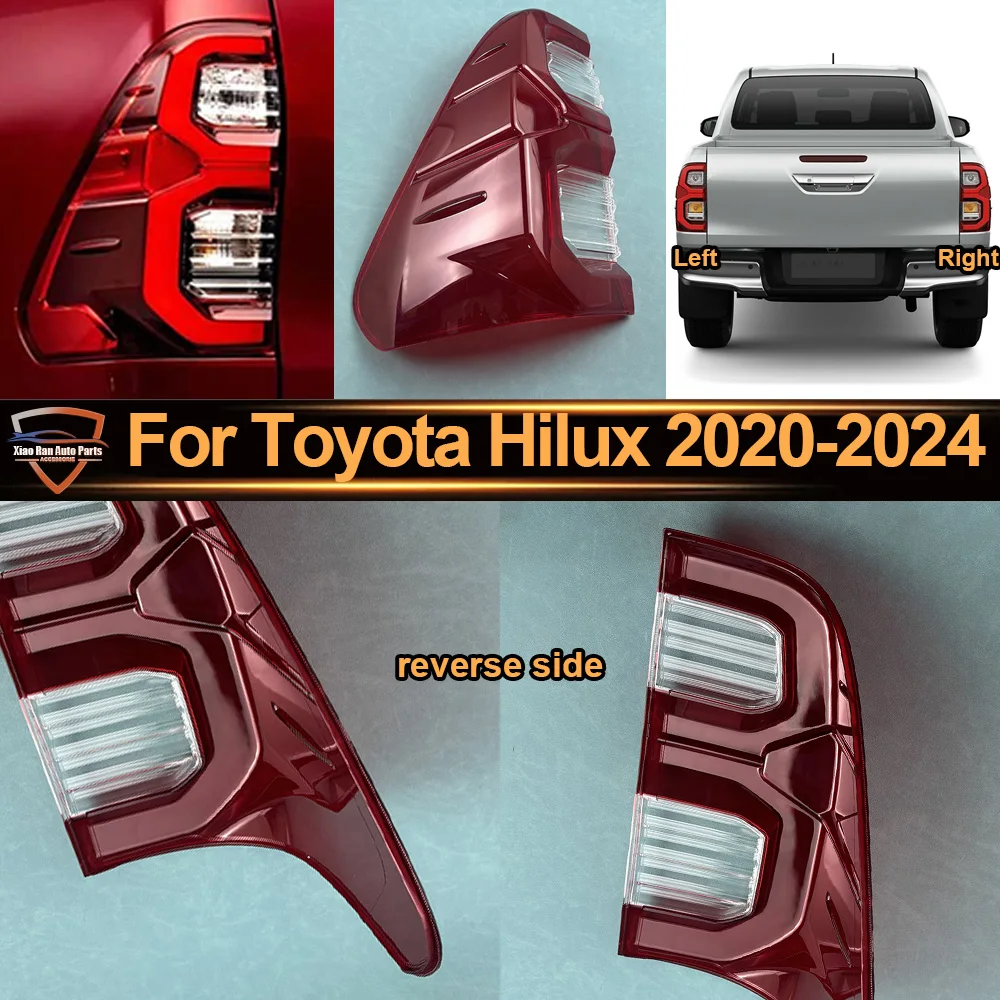 

Car Tail Light Cover Rear Tail Lamp Cover Taillight Brake Lights Shell Taillight Lens 2020 2021 2022-2024 For Toyota Hilux