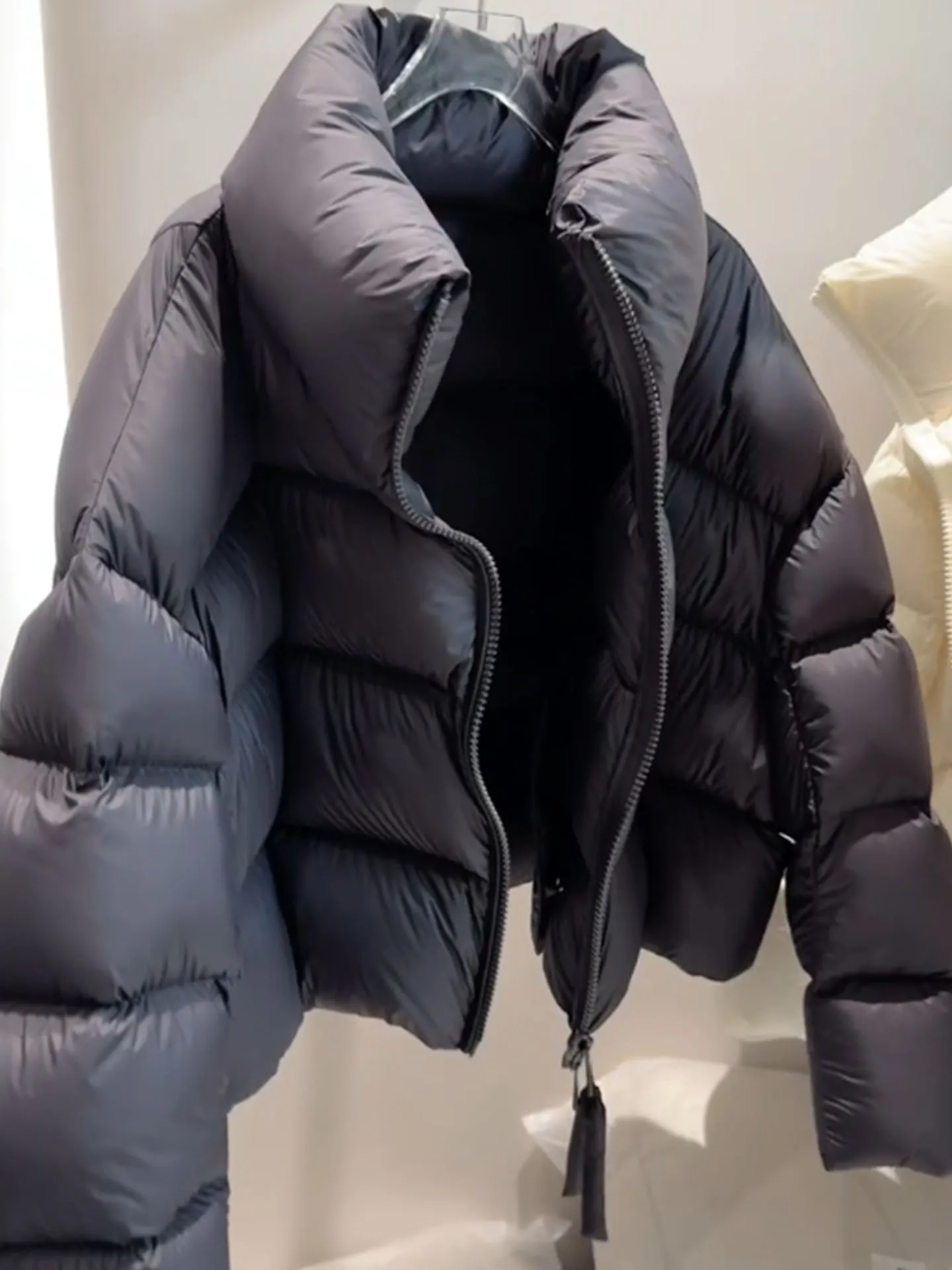 Sli ort Puffer Jaet Casaco feminino de pele sintética Puffa inverno Thi Casacos Ele Sle Regular Fit Du down