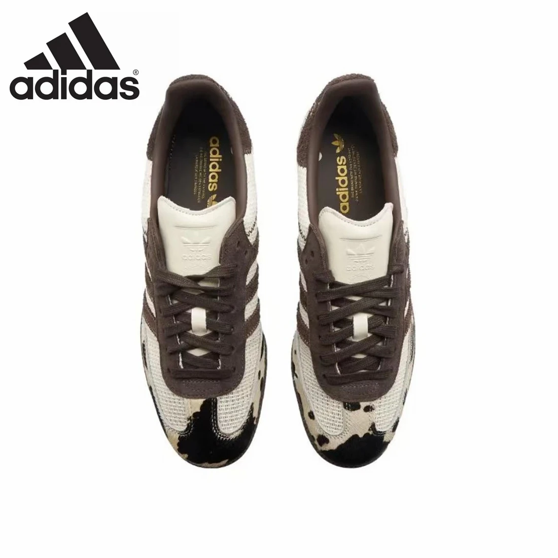 Adidas Samba OG notitle Cow Print German Training Shoes Retro Versatile Sports and Casual Board Shoes sneakers