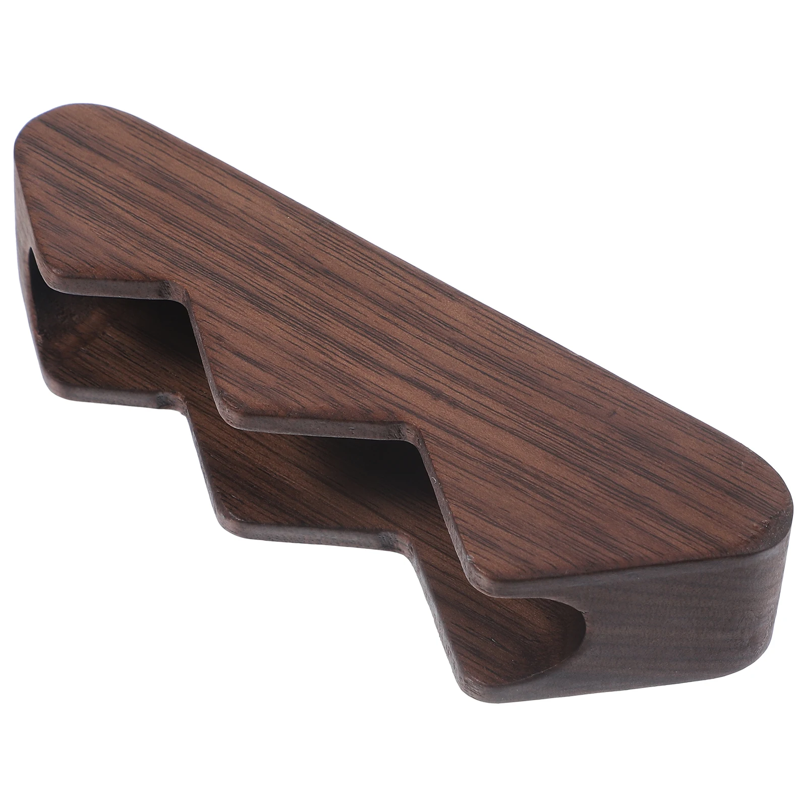 Tarjetero de madera para tarjetas de visita, caja de almacenamiento para tarjetas de escritorio, exhibición de nogal, organización de suministros de oficina, compacto y ordenado, durabilidad