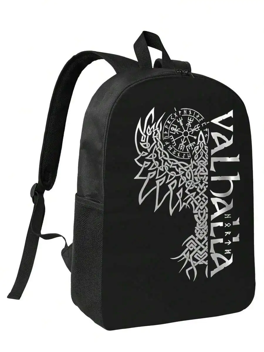

Viking Themed Backpack For Adults - Large Capacity Laptop Bag 17 Inch Daily Commute School Business