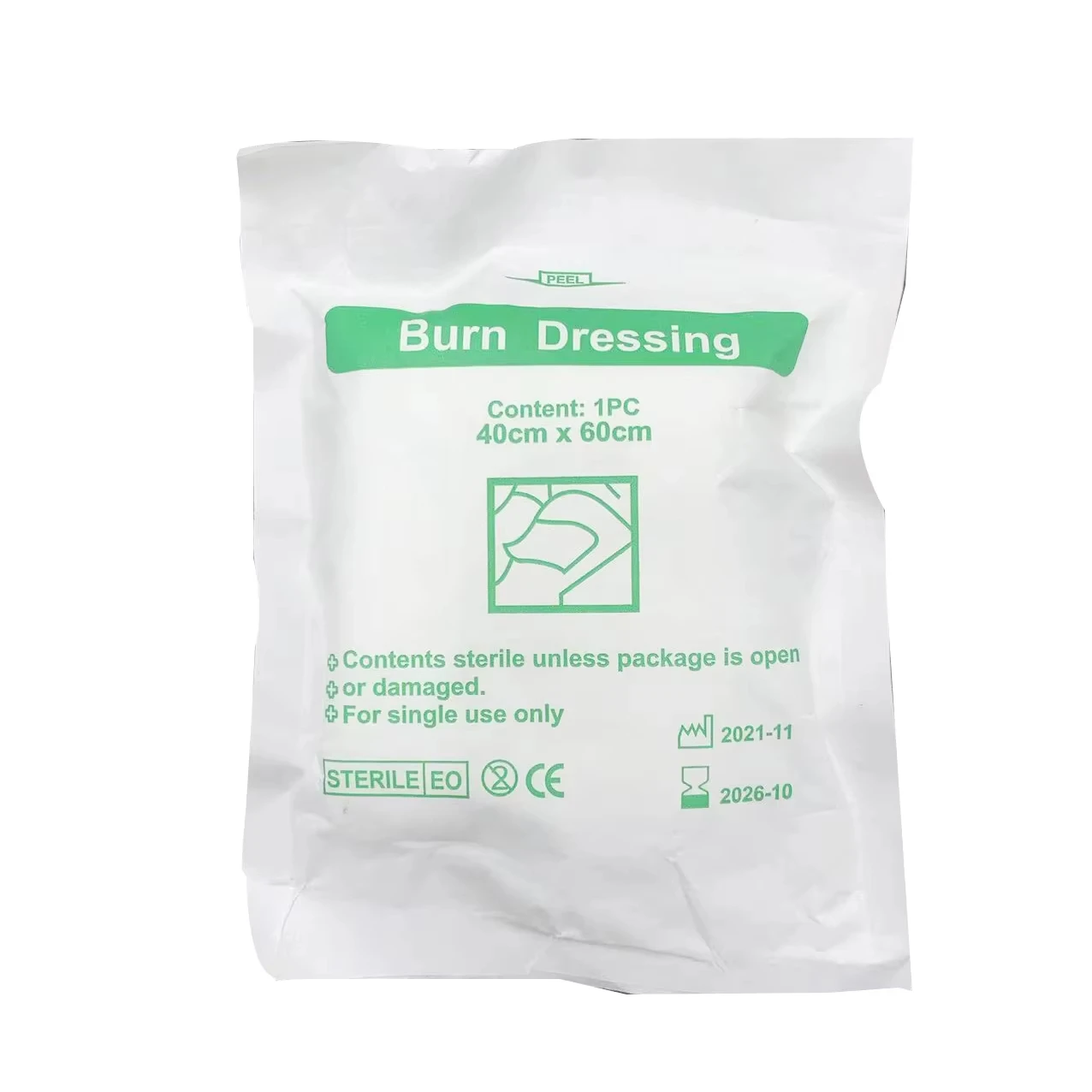 شاش مضغوط معقم وجل مرهم مضاد حيوي |   مجموعة الإسعافات الأولية Burn & Scald - العناية بالجروح لمكافحة العدوى، وتضميد الحروق