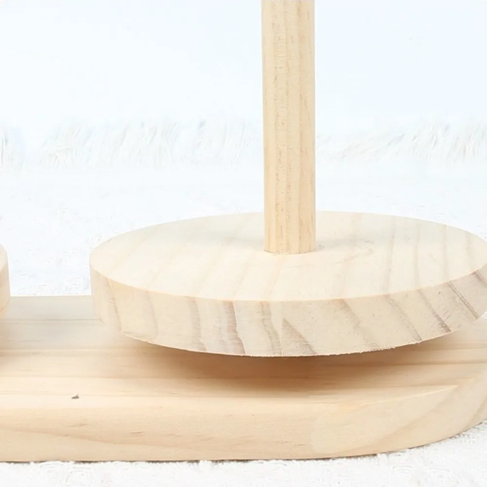 Durable Portable Yarn Rotating Tool Wooden Detachable Wool Yarn Winding Axis Frame Winding Machine Household