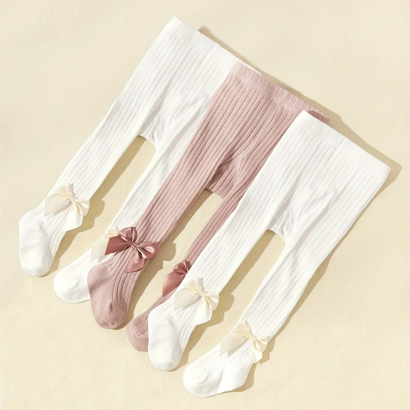 3/1 PCS/Set Kids Tights Spring Autumn Princess Bowknot Girls Fashion Comfortable Breathable Cotton Pantyhose for Babies Stocking