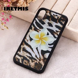 Iretmis Phone Cover Case For iPhone X XS Max XR 11 12 13 PRO MINI 14 15 16 Plus Rubber Silicone Wild Bloom