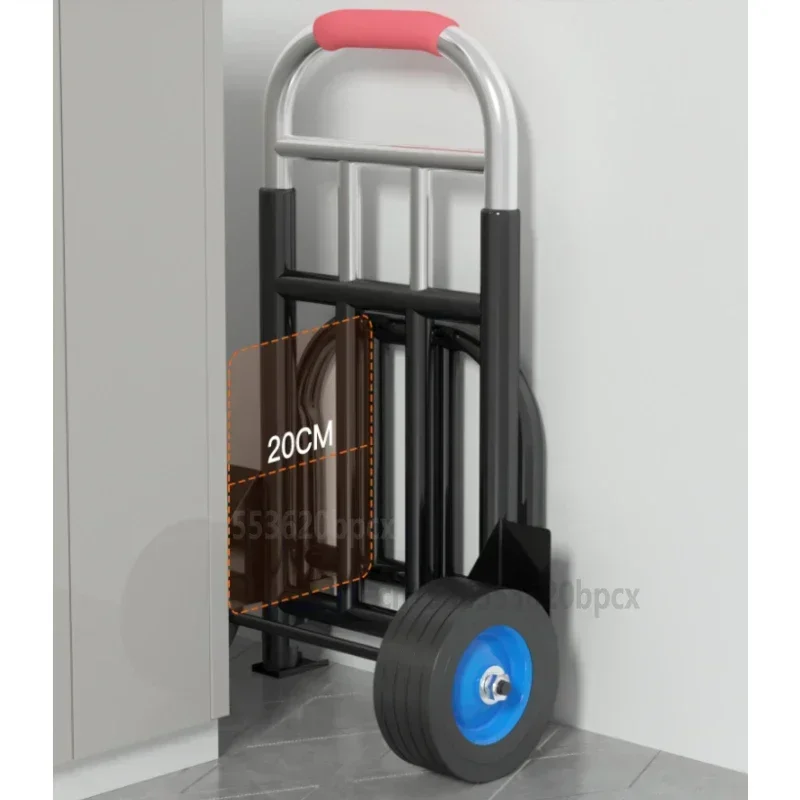 

B Folding Luggage Car Heavy King Hand Cart Transportation Shopping Trailer Portable Pull Cargo Trolley Small