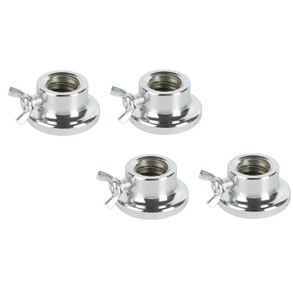 

4 pcs Barbell Collar Iron Plated Silver Double Secure Clamp For Dumbbell Barbell Gym Hardware
