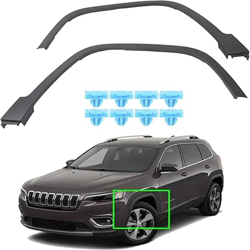 

1PCS Car Wheel Mudguard Flare Molding Front Right Side Compatible for GrandCherokee 2014-2018 Replaces 68210314AE