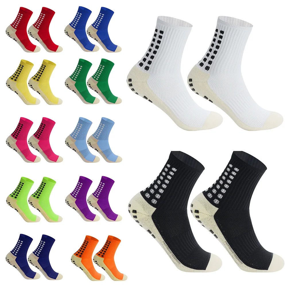 

4pairs/set Sports Football Socks Anti Slip Grip Socks Rugby Baseball Soccer Socks