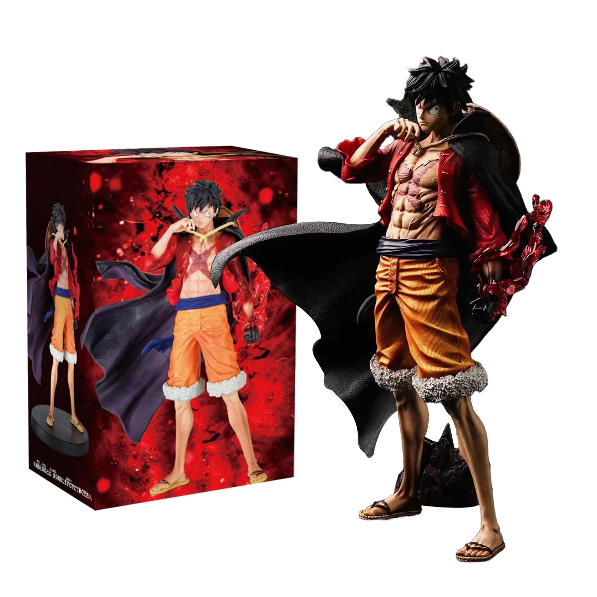 

17CM Anime One Piece Luffy Figure Kaidou Duel Head Changing Monkey D. Luffy Model Toy Gift Standing Posture Collectible PVC