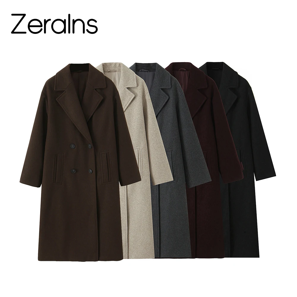 

ZERAINS 2022, осенний новый продукт, темперамент, Advanced Sense, свободная мягкая ветровка с откидным воротником, верхнее пальто