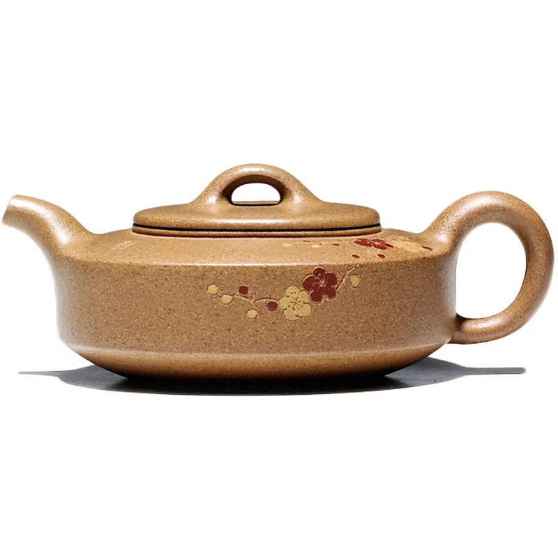 【 Changtao 】 Yixing Handmade Purple Clay Pot Tea Household Old Mud Plum Blossom Pan 220cc