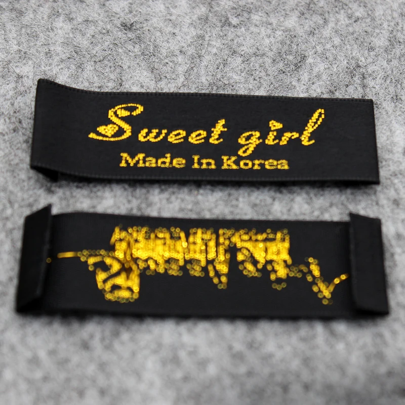 Customized 1000pcs Woven Labels Tags Main Labels For Garment/Clothing/Shoes/Bags Custom Design/logo Label