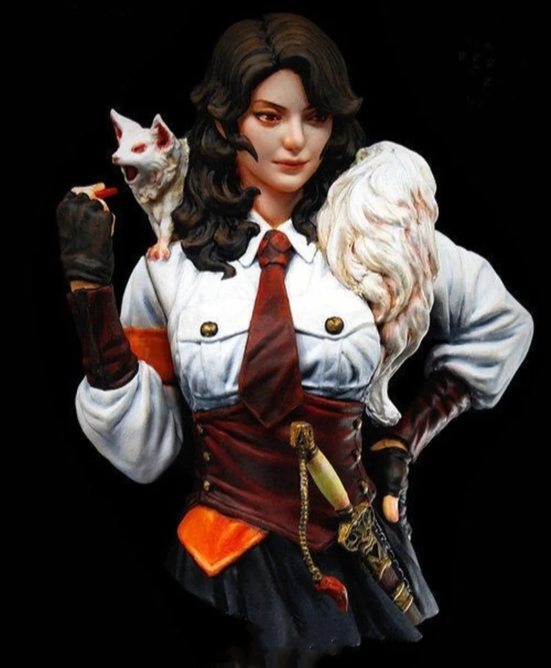 Figurine de dieu épée de beauté en résine, Micro Miniature Gk, modèle blanc imprimé en 3d, jouet, Kit non assemblé et non peint, 1/10