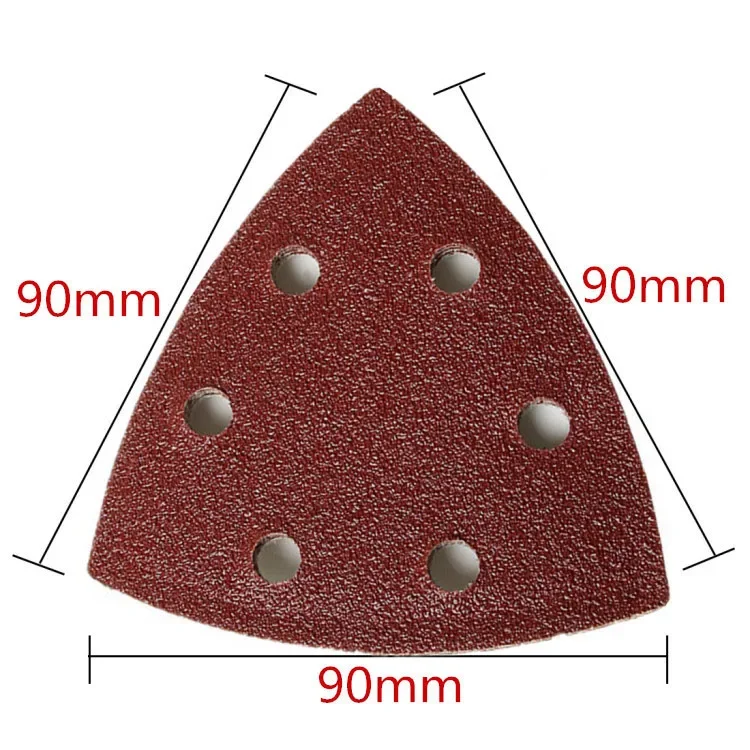 5-50 Pcs Triangle Sanding Pads - 6 Holes 40/60/80/100/120~400Grits for Delta Sanders/Multi-Sanders - Perfect for Your Toolbox!