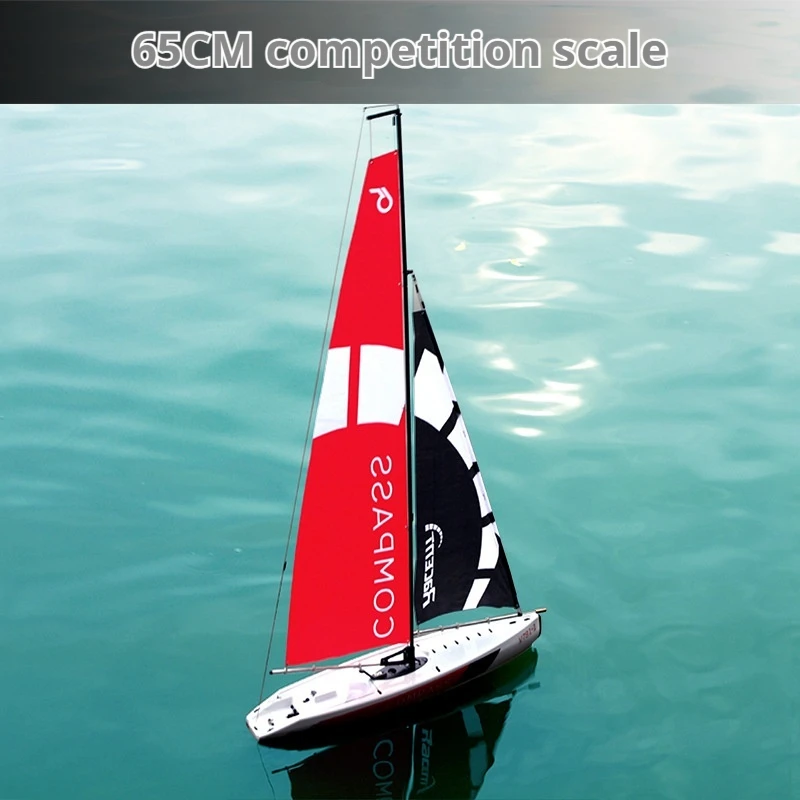 2024 New Two Channel Remote Control Sailboat Water Remote Control Sailboat Electric Toy Boat Remote Control High-Speed Sailboat