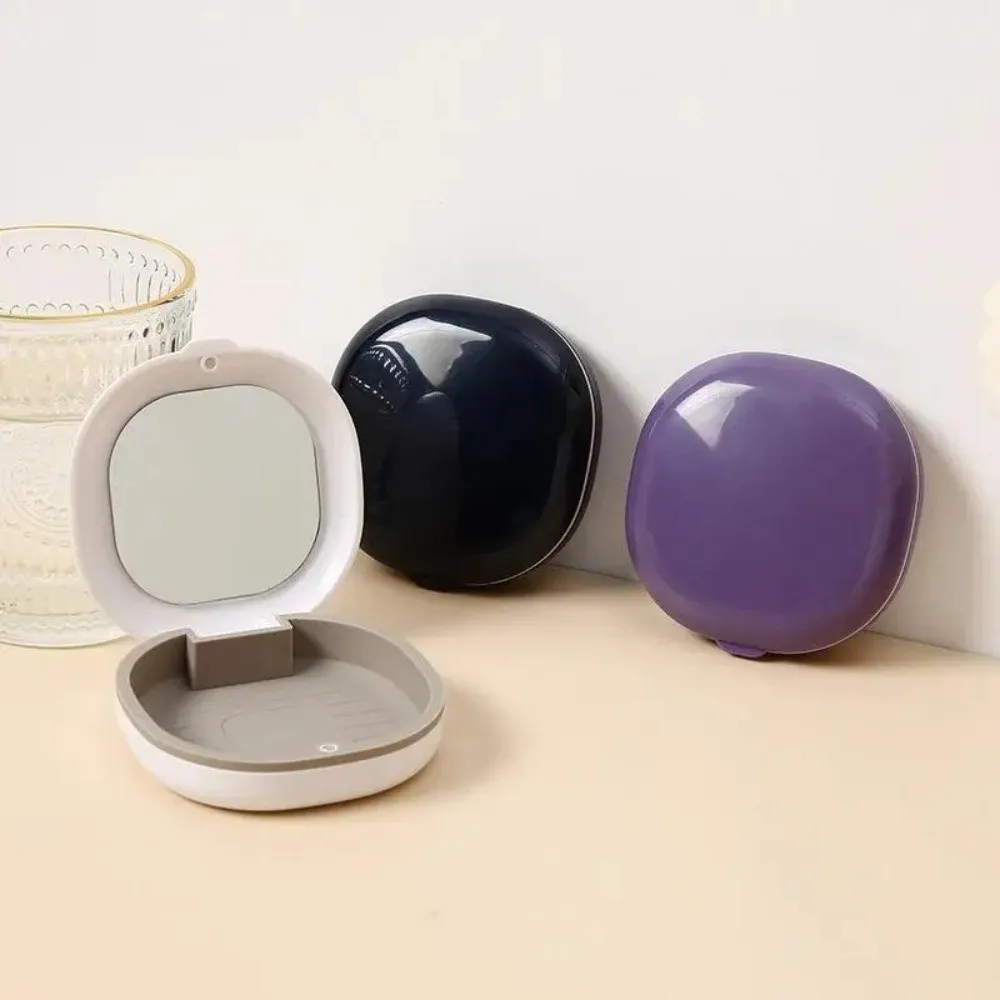 Portable Retainer Box Multifunctional Magnetic Cover Fake Teeth Denture Storage Case Mouth Guard Aligner Braces Case