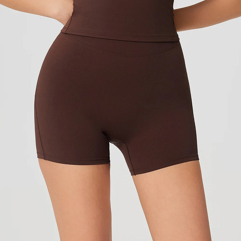 Yoga Shorts Women Fitness Shorts V-shaped Waist Running Cycling Shorts Breathable Sports Leggings High Waist Workout Gym Shorts