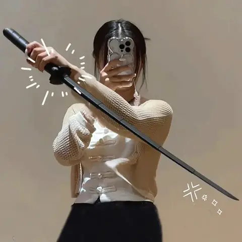 Samurai telescópico recto por gravedad con estampado 3D, juguetes para aliviar el estrés, accesorios elásticos, Katana plegable creativa, regalos divertidos