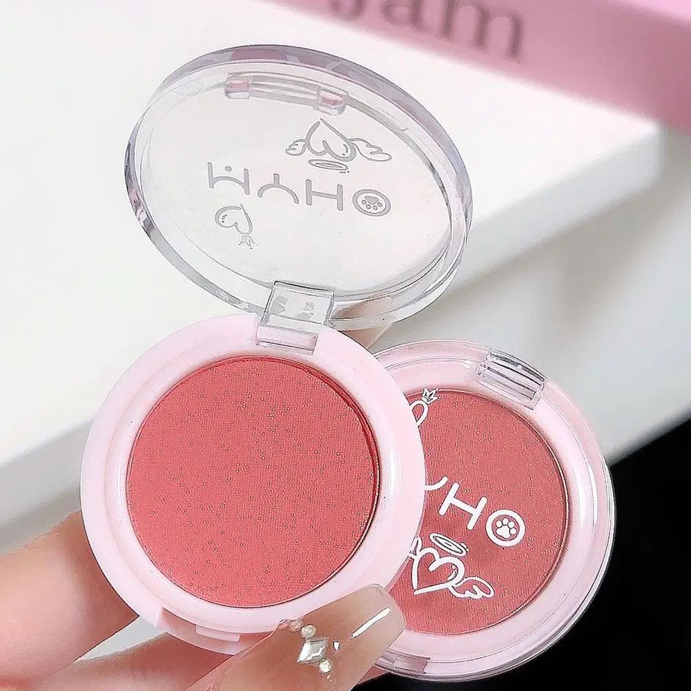 Blush monocromático rosto pigmento mineral pêssego laranja nude rosa azul fosco natural blush contorno sombra bochecha blush cosméticos