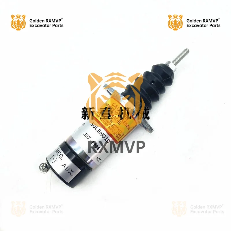 For Woodward 307-1904 engine shut-off solenoid valve engine shut-off switch parking solenoid valve excavator accessories