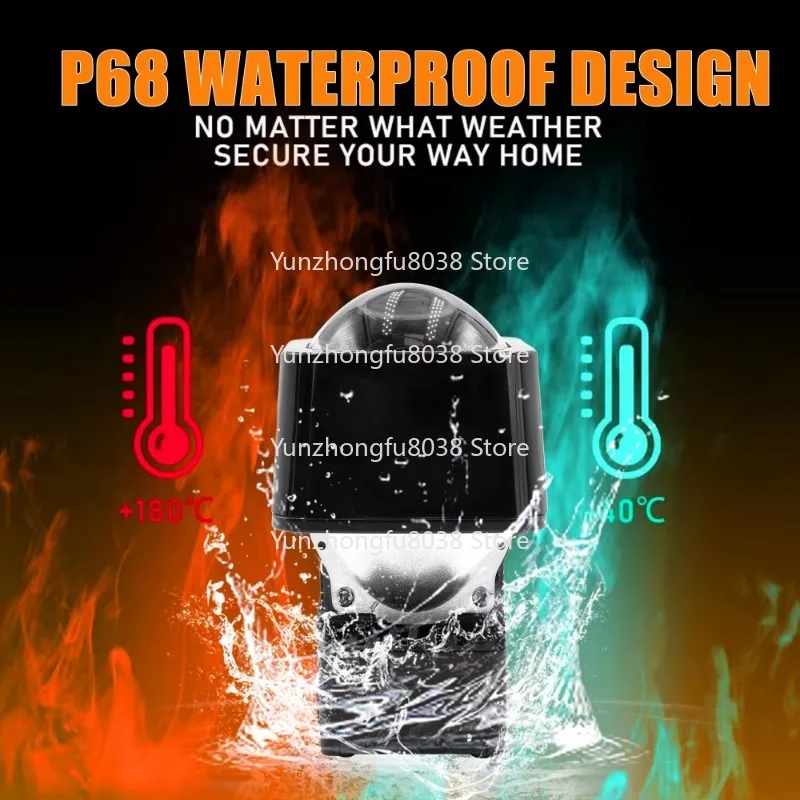 وحدة مصفوفة عدسة عرض ليزر صغيرة 1.5 بوصة 100 وات IP68 سهلة التركيب على ارتفاعات عالية ومنخفضة، زوج #6