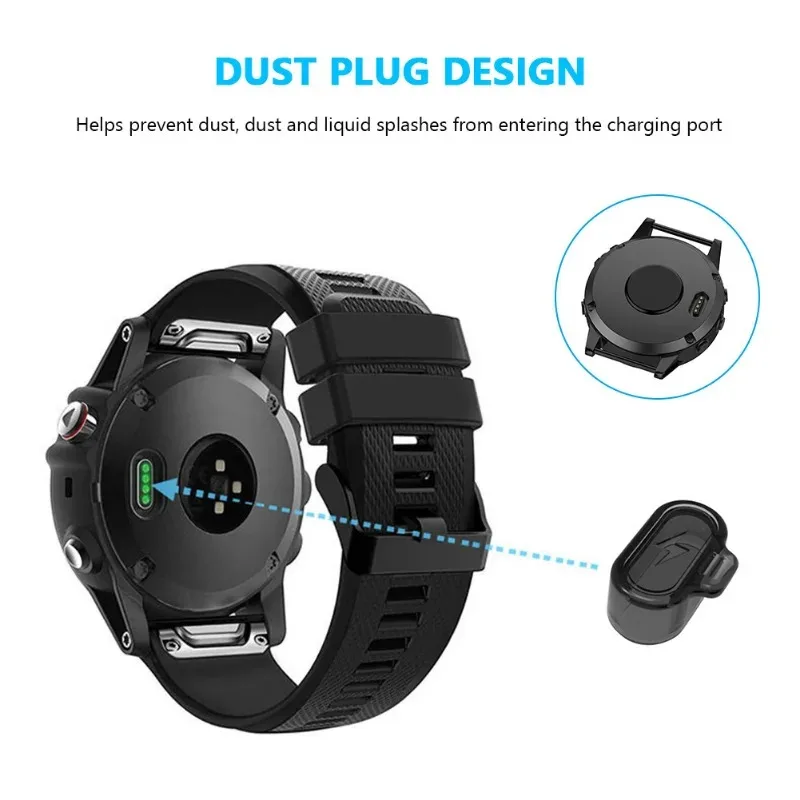 10-1PCS Charging Port Dust Cover Cap for Garmin Fenix 7 7S 7X 6 6X 5 5S 5X Forerunner 965 945 645 255 Dust Plug Dust Cap Case