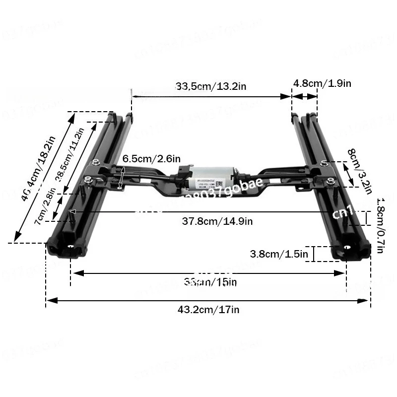 Car seat electric slide rail two forward and backward electric seat chassis modification accessories