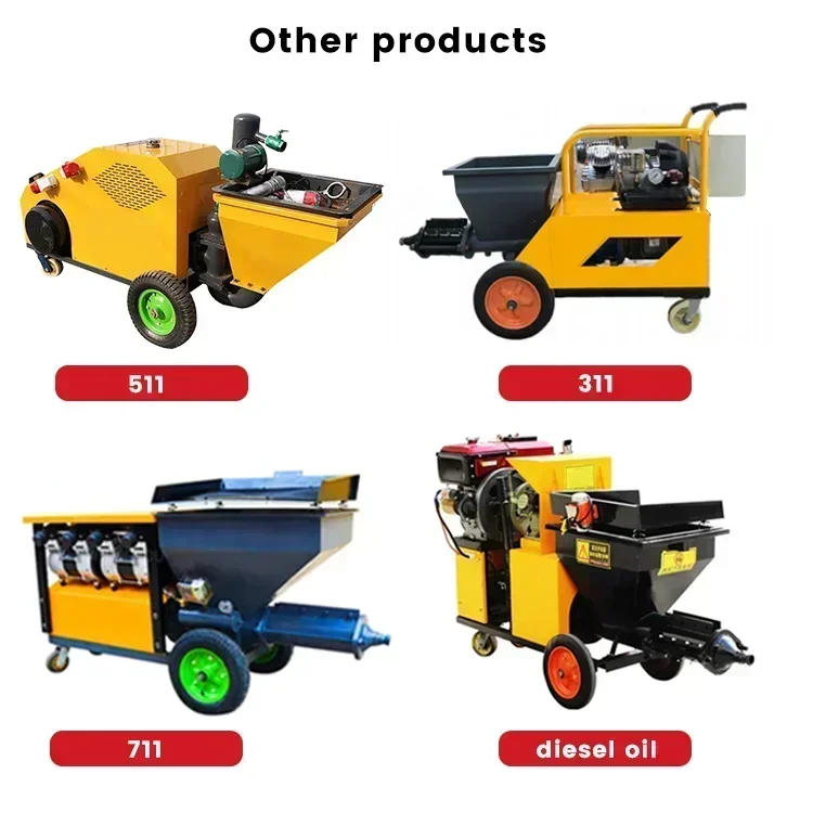 220v/380v Small Cement Mortar Spraying Machine Wall Plastering Automatic Powder Wall Spraying Machine