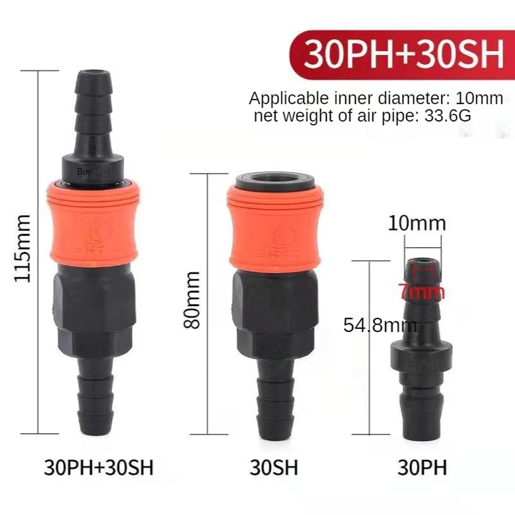 Quick-release Connector Home Workshops PU Tube Connector Rust-resistant Slide And Lock Mechanism Spring-loaded Quick-release