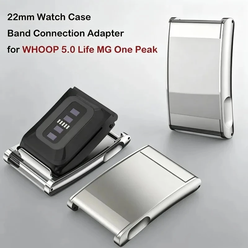22mm Watch Case Quick Release Durable Band Connection Adapter Metal Fitness Tracker Connector for WHOOP 5.0 Life MG One Peak