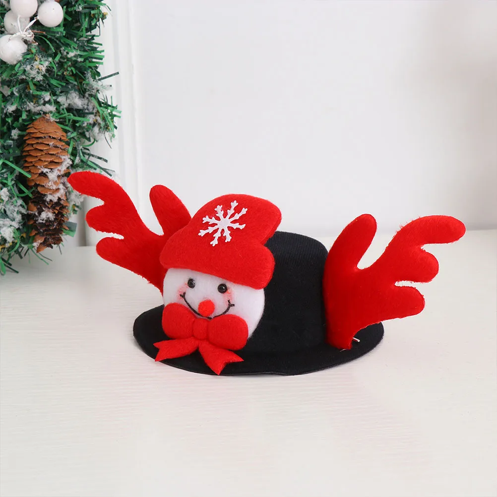 

2Pcs Pet Christmas Hat Soft Comfortable Christmas Dog Cosplay Headwear for Holiday Party Photo Shooting Decoration