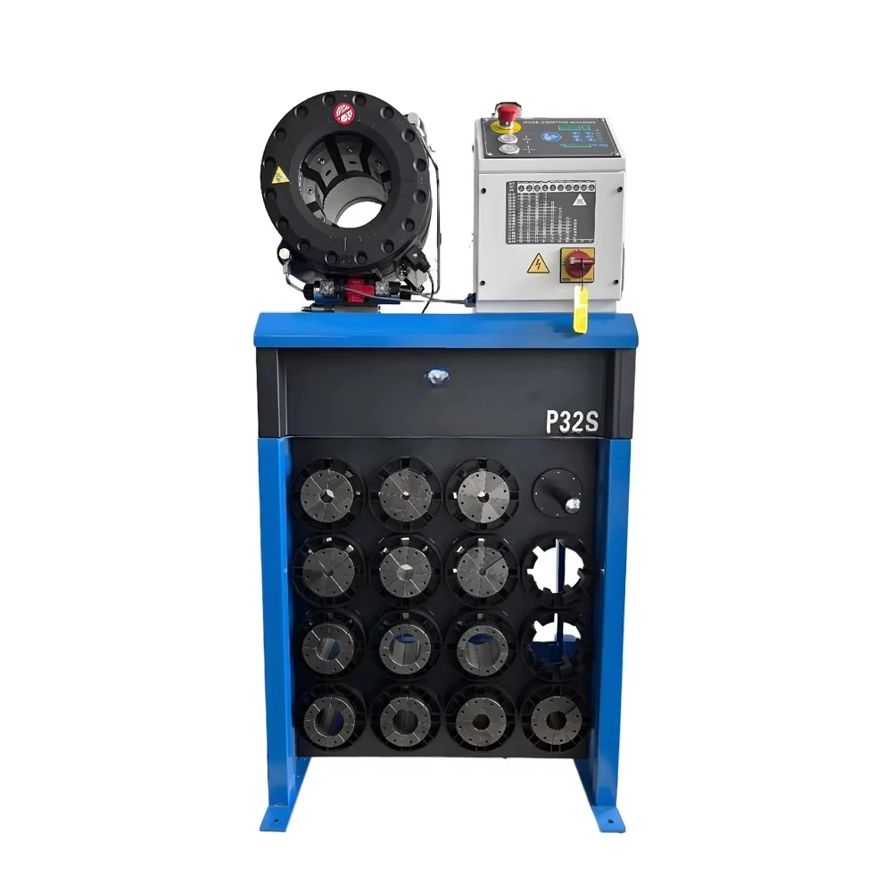 GOLED P32S Hydraulic Hose Crimping Machine Gear 1/4-2 Inch (10-87mm) Pressing Range Motor Silent Pump High Efficiency
