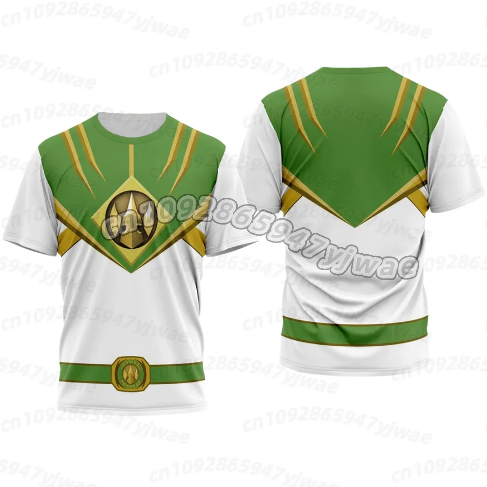 26 Power &Rangers Dinosaur Totem Nostalgic T-shirt for Sports and Fitness, Loose Large Size, Adult kids Short Sleeve t-shirt