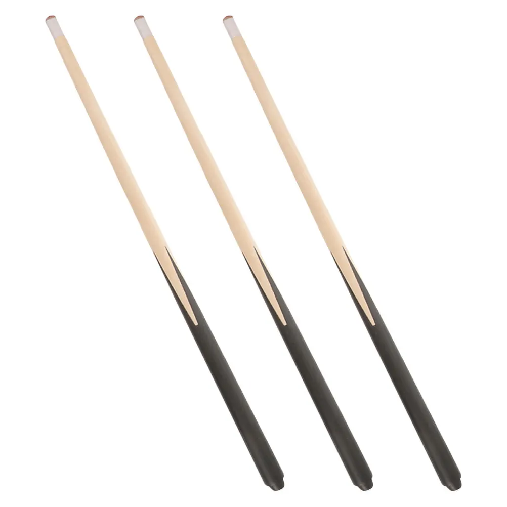 

3 Pcs Mini Pool Cue Short Table Stick Bridge Wooden Billiards Rod Cues for Men