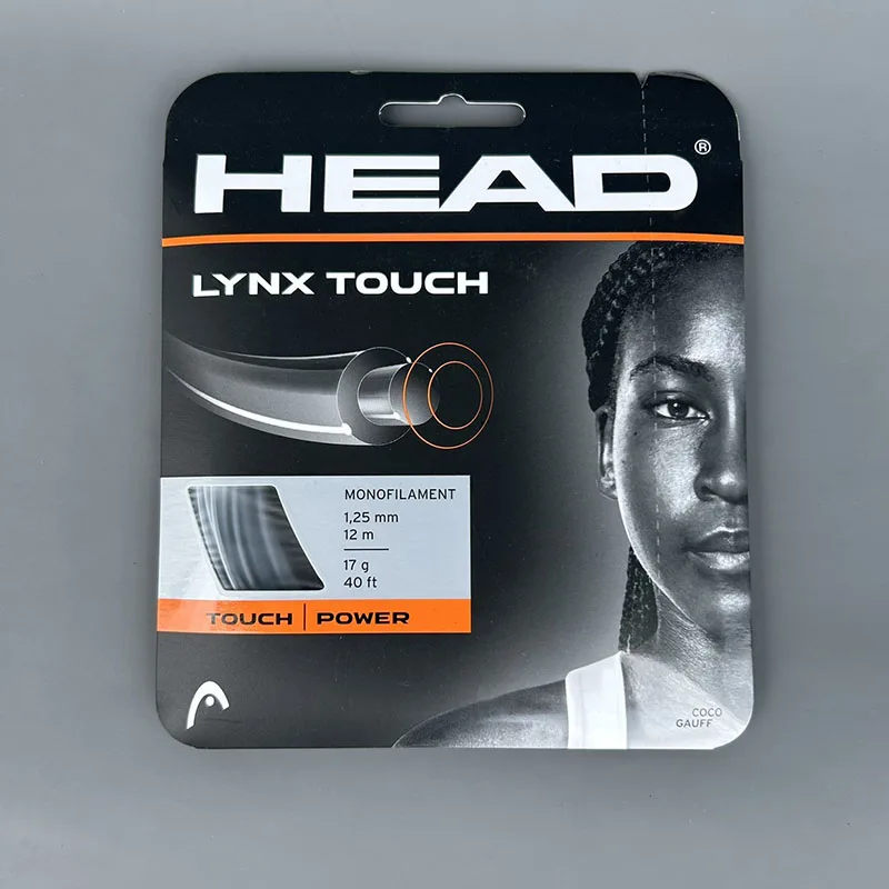 Cuerda de tenis HEAD LYNX TOUCH, cuerda dura, cuerda de tenis profesional, Control jugable, cuerda multihebra de poliéster