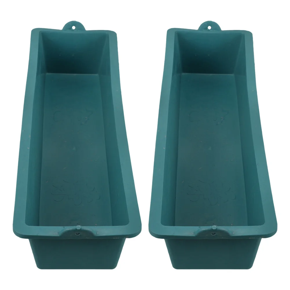 

2pcs Poultry Feeding Container Plastic Livestock Feed Trough For Chicken Duck Goat Sheep Durable Farm Feeder Large Capacity