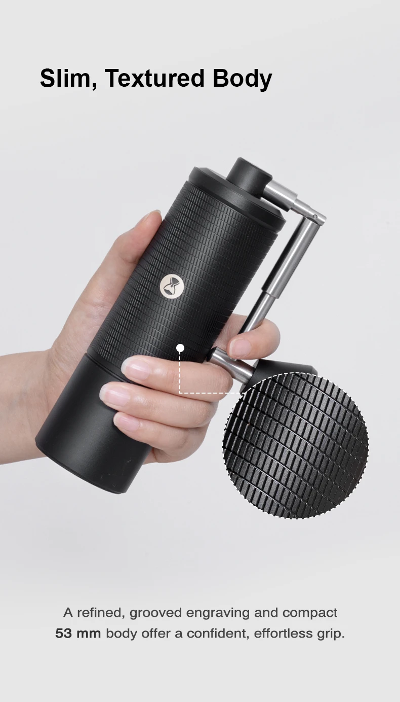 TIMEMORE Chestnut C5ESP PRO Portable Manual Coffee Grinder Foldab Handle Design S2C 42mm Burr Inside Higher Grinding Efficiency
