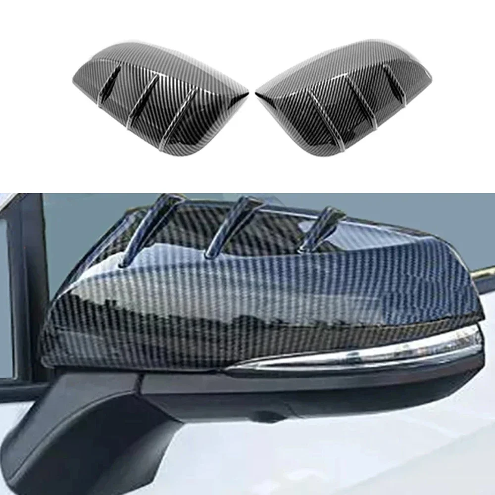 For Toyota Highlander 2022 2021 2020 Accessories ABS carbon fiber car rearview mirror cover protective decorative accessories