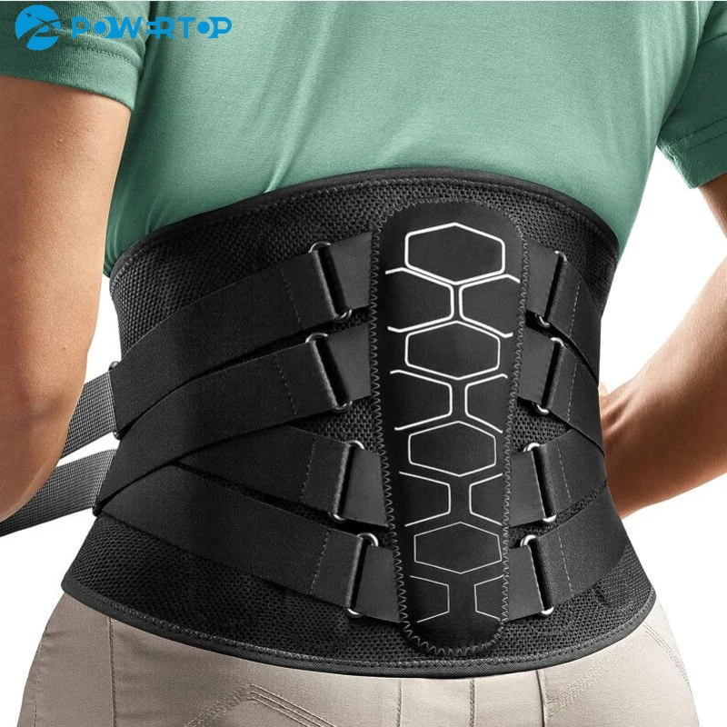 1 Pcs Back Brace for Lower Back Pain Relief, Lumbar Support Belt with Lumbar Pad, Ergonomic Design for Herniated Disc, Sciatica