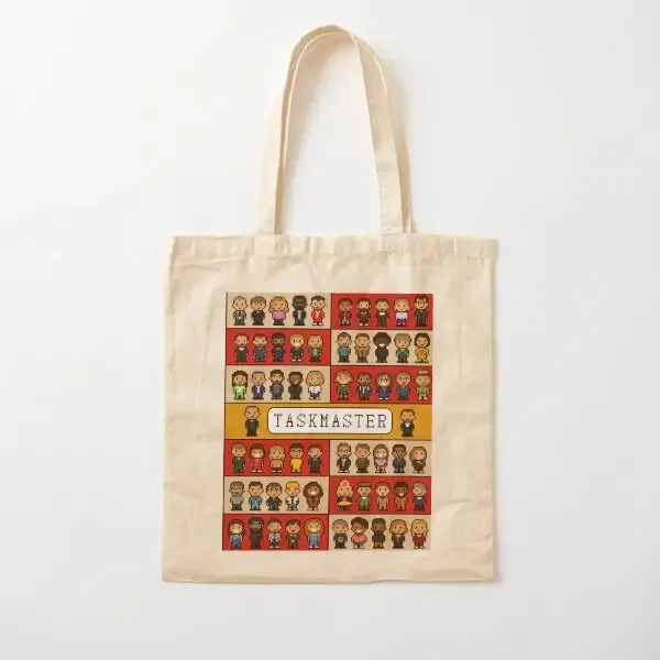 

Pixel Art Taskmaster Display Основная холщовая сумка Унисекс Дизайнерская сумка на плечо Складная тканевая многоразовая дорожная сумка