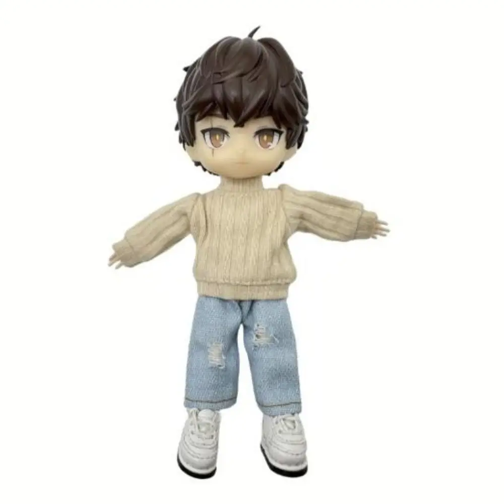 Fashion Dolls Long Jeans Pants 5 Colors Casual Wears Doll Clothing DIY Handmake Kids Toys Turtleneck Sweater