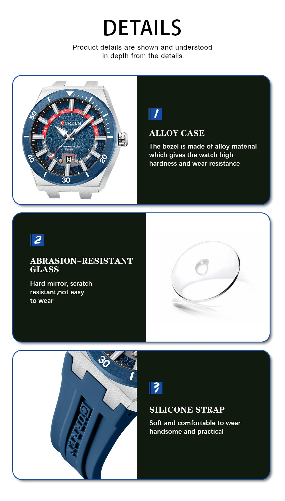 Curren 8491 Sport Men's Analog Quartz Watch